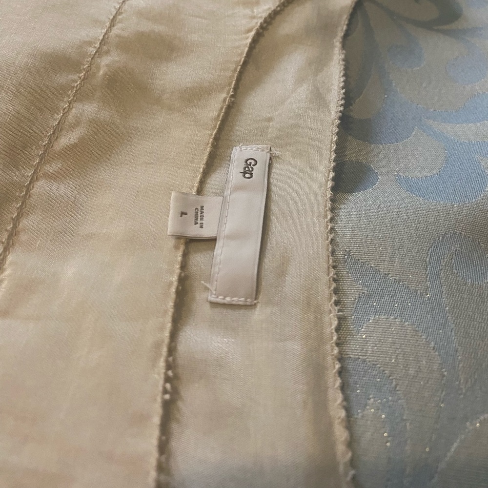 Sheer Long Sleeve Gap Blouse Size L